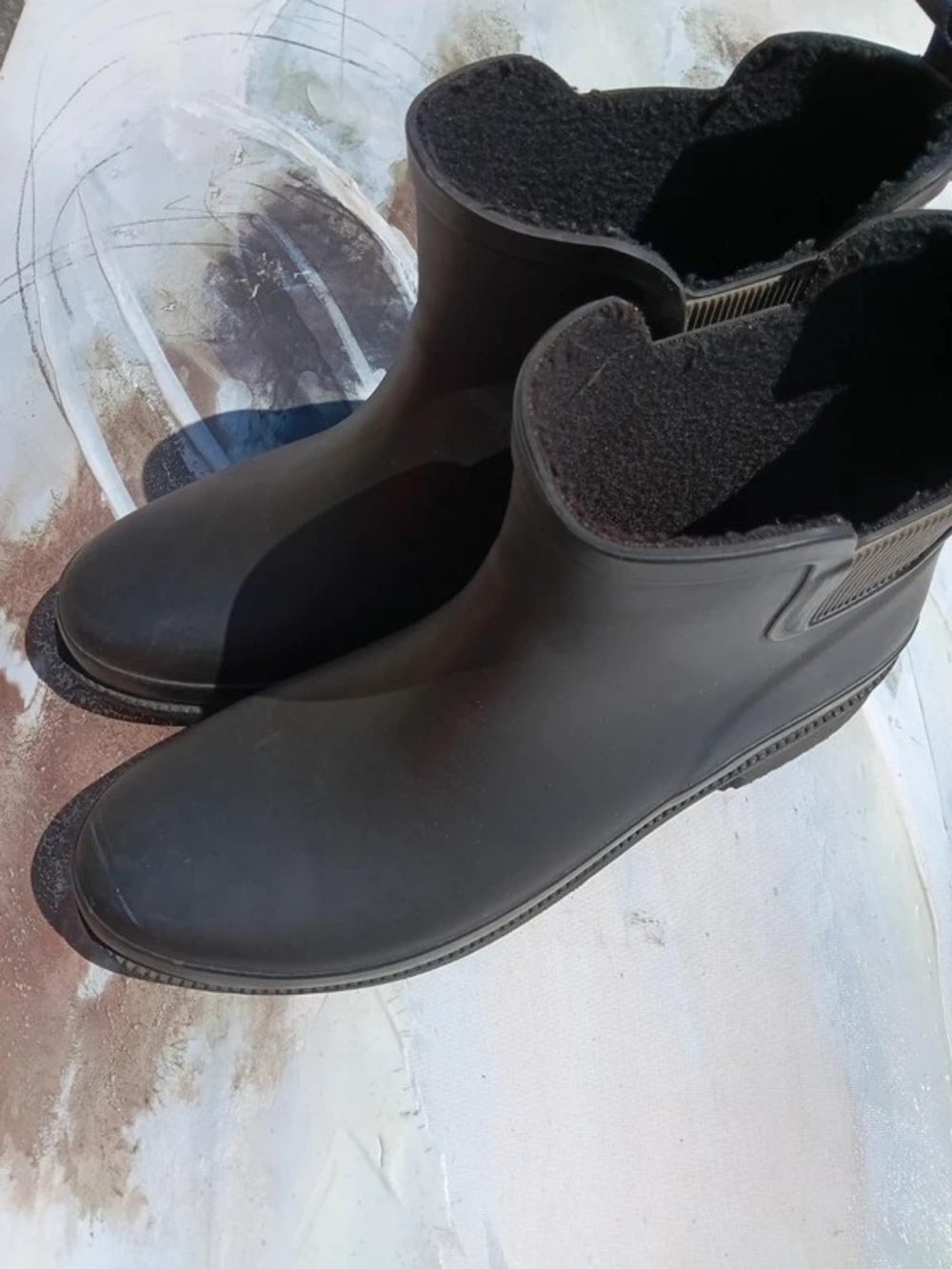 Ellos Black Ankle Waterproof Women's Boots